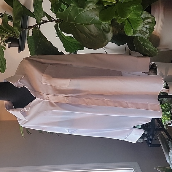 Daniel Ellissa Shirt Men's Neck 17 White Button Down Collard Long sleeve 34-35" - Picture 1 of 12